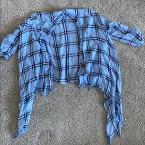 plaid cardigan